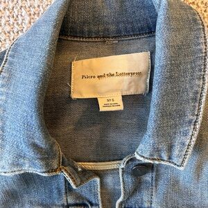 NWOT Anthropologie Pilcro and the Letterpress Utility Denim Jacket Small